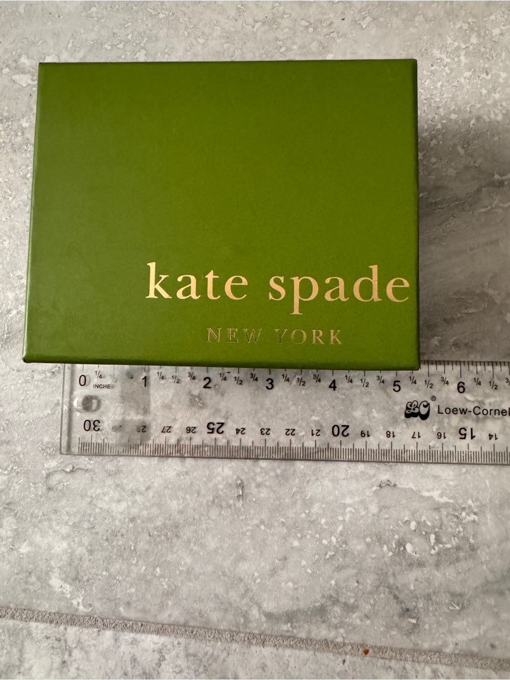 Kate Spade Gift Box (green and aqua blue with gold)